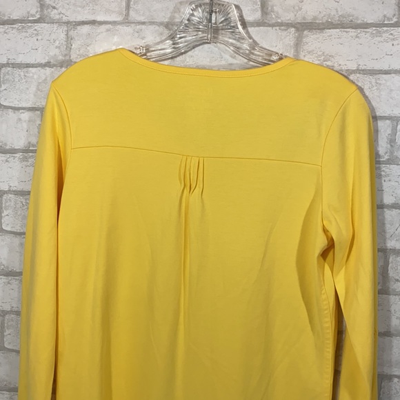 L.L.Bean yellow cardigan size Small - Picture 10 of 11